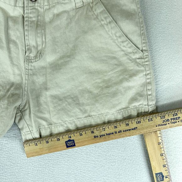 One Tuff Babe OTB Womens Shorts Beige Tag Size 11/12 (30) Mid Rise Canvas - Picture 8 of 11